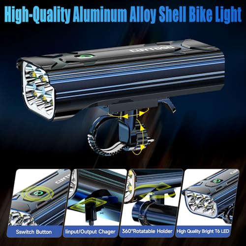 Cuytgsg 2024 6 LED 9500 Lumen Bike Lights - Image 3