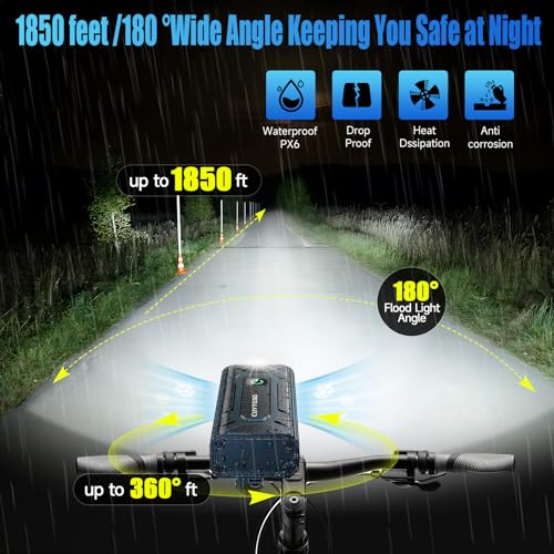 Cuytgsg 2024 6 LED 9500 Lumen Bike Lights - Image 5
