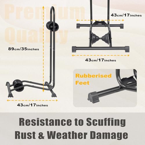 CyclingDeal Bike Floor Stand Parking Rack For 20"-29" Bikes - Image 5