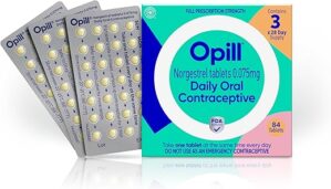 Opill Daily Oral Birth Control Pills, 84 Count