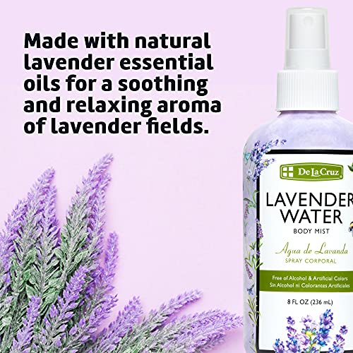 De La Cruz Lavender Water Body Mist 8 fl oz - Image 5