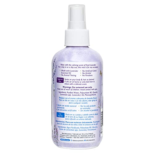De La Cruz Lavender Water Body Mist 8 fl oz - Image 2