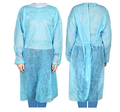 Dealmed Blue Disposable Medical Isolation Gown (Pack of 10) - Image 2