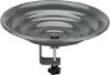 Kingsyard Deck Mounted Bird Bath Bowl, Steel Gray