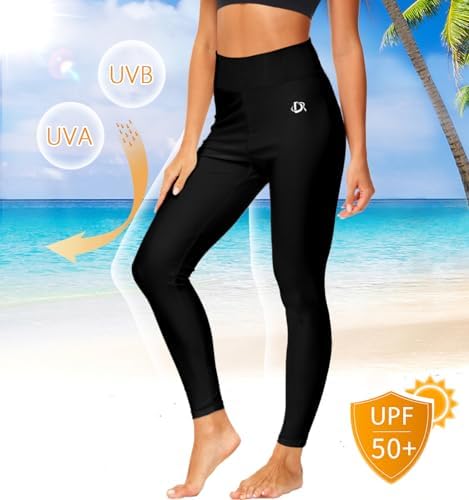Deerose Print Swim Pants High Waisted Leggings - Image 2