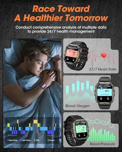 DEKELIFE Military Smart Watches With Fitness Tracker - Image 4