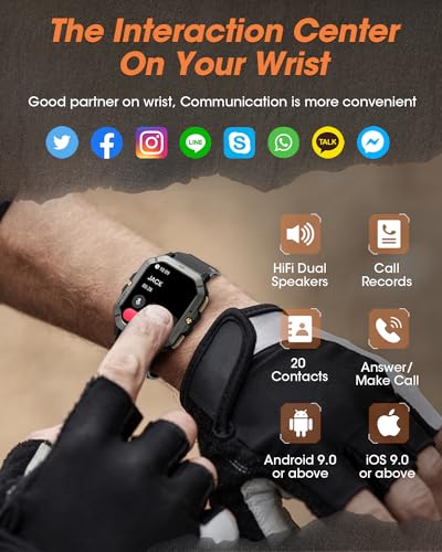 DEKELIFE Military Smart Watches With Fitness Tracker - Image 5
