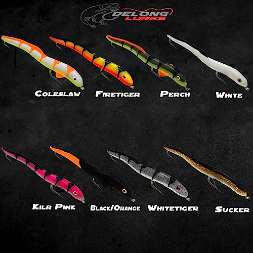 Delong Lures 8" Jerk KILR EEL Fishing Lures - Image 4