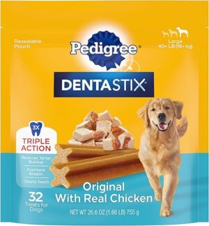 Pedigree Dentastix Large Dog Dental Bones, 1.72 lb