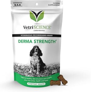 VETRISCIENCE Derma Strength Skin & Coat Chews for Dogs