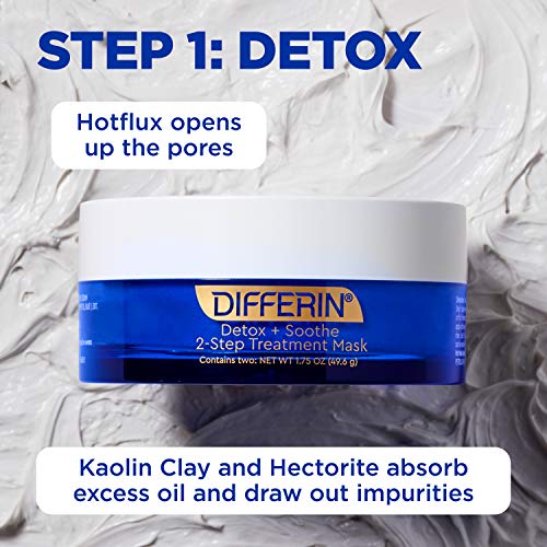 Differin Differin Clay Face Mask, Detox And Soothe 2 Step Treatment, 1.75 Oz - Image 4