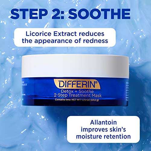 Differin Differin Clay Face Mask, Detox And Soothe 2 Step Treatment, 1.75 Oz - Image 5