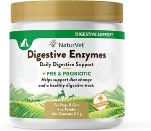NaturVet Digestive Enzymes Powder For Pets