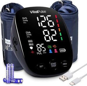 VitalPulse Digital Blood Pressure Monitor With Dual Cuffs