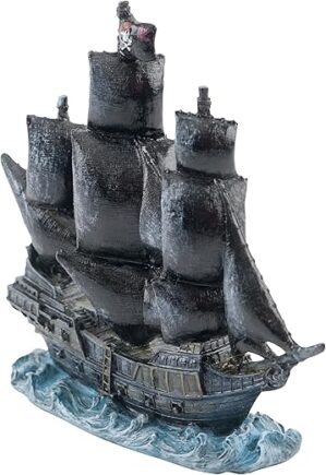 Penn-Plax Disney Aquarium Ornament: Black Pearl (4.25″)