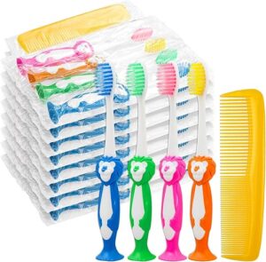 HAIFOTRVA Disposable Suction Cup Kids Toothbrush Set