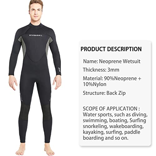 DIVE & SAIL 3mm Neoprene Wetsuit For Water Sports - Image 4