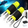 NAKCNM Diving Flashlight Super Bright IPX8 Waterproof