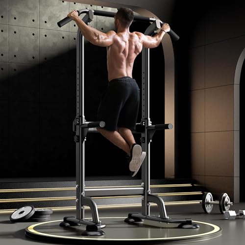 DlandHome Power Tower Dip Bar With Adjustable Height - Image 3