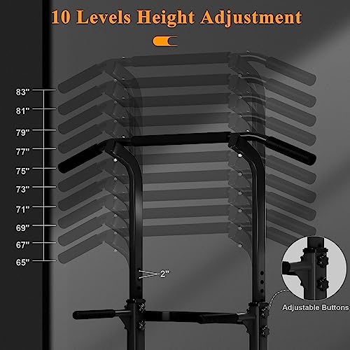 DlandHome Power Tower Dip Bar With Adjustable Height - Image 2