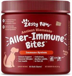 Zesty Paws Dog Allergy Relief – Omega 3 Soft Chews