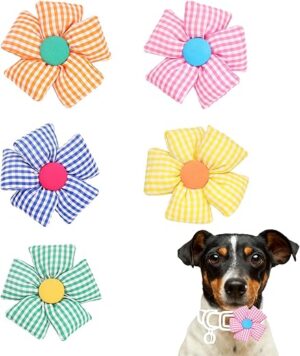 Little Mogwai Dog Collar Flower Bow Tie Attachment