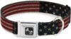 Buckle-Down Dog Collar Vintage US Flag DC-W32210-WM