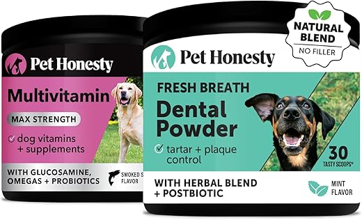 Pet Honesty Dog Multivitamin Max Strength + Dental Powder