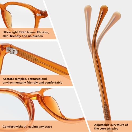 Dollger Blue Light Blocking Square Frame Glasses - Image 4