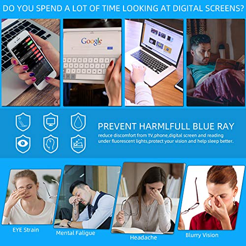 DONGDI Blue Light Blocking Glasses 4 Pack +1.00 - Image 5