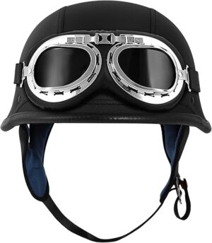 TCMT Dot Adult German Style Half Helmet
