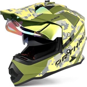 Orthrus DOT Certified Multicam Adventure Motorcycle Helmet