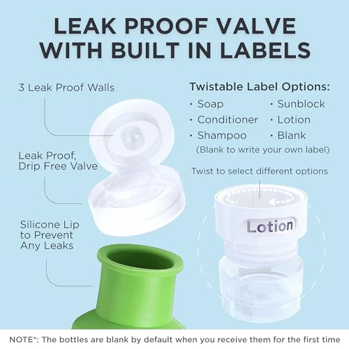 Dot&Dot Leak Proof Travel Shampoo Bottles - 3oz - Image 4