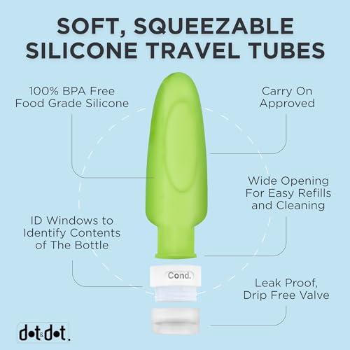 Dot&Dot Leak Proof Travel Shampoo Bottles - 3oz - Image 2