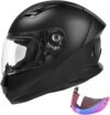 JAGASOL DOT Full Face Motorcycle Helmet, Matte Black