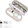 cauyuan Double Sided Portable Eyeglass and Lens Case
