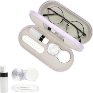 cauyuan Double Sided Portable Eyeglass and Lens Case