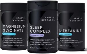 Sports Research Double Strength L-Theanine Supplement Softgels