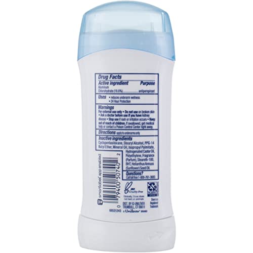 Dove Invisible Solid Sensitive Skin Deodorant (6 Pack) - Image 3