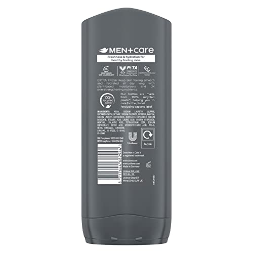 Dove Men+Care Extra Fresh Body Cleanser, 400 ml Pack - Image 3