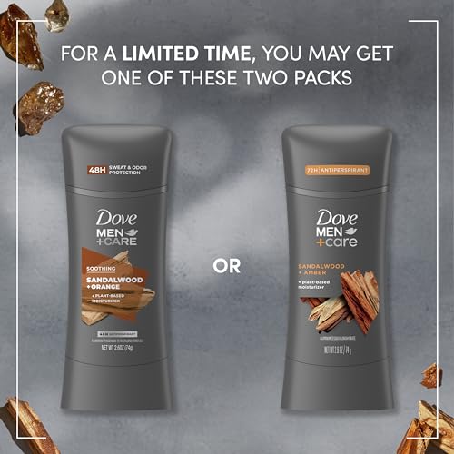 DOVE MEN + CARE Men+Care Antiperspirant Sandalwood + Amber 4 Count - Image 3