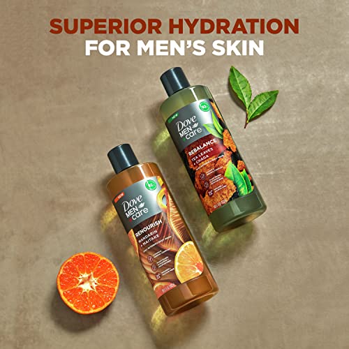 DOVE MEN + CARE Men + Care Renourish Body Wash, Mandarin - Image 4
