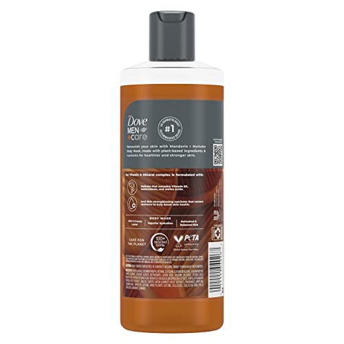 DOVE MEN + CARE Men + Care Renourish Body Wash, Mandarin - Image 2