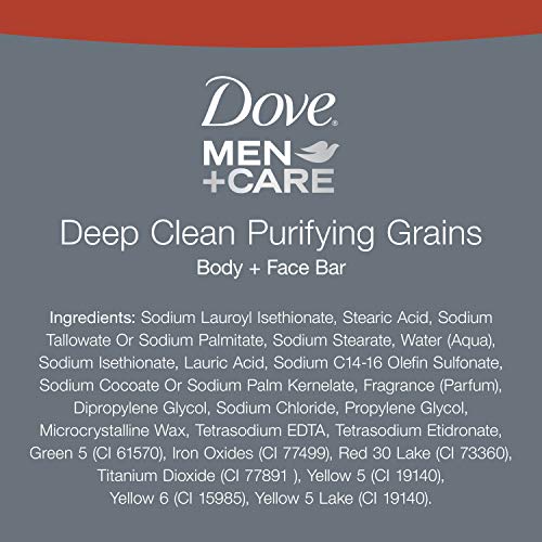 DOVE MEN + CARE Men's Bar Soap Deep Clean 2 Bars - Image 4