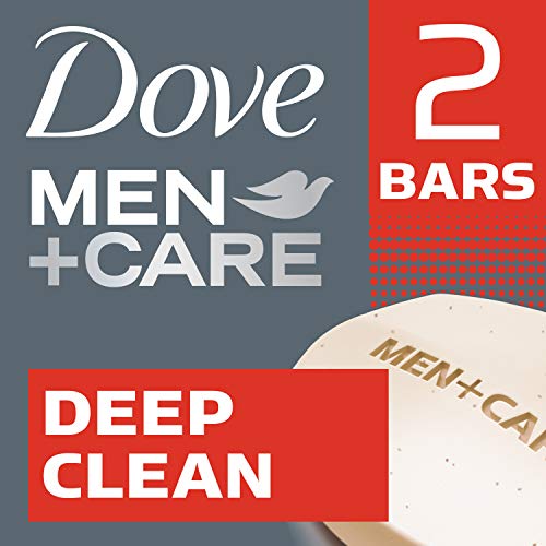 DOVE MEN + CARE Men's Bar Soap Deep Clean 2 Bars - Image 2
