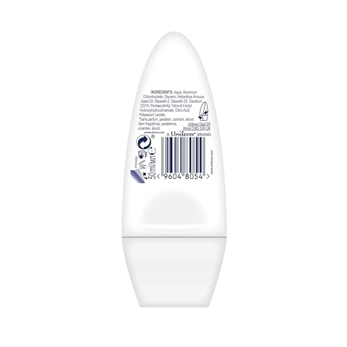 Dove Sensitive Antiperspirant Deodorant Roll-On, Fragrance-Free - Image 3