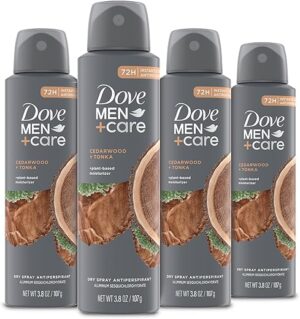 DOVE MEN + CARE Dry Spray Antiperspirant Cedarwood + Tonka