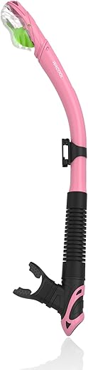 WACOOL Dry Top Snorkel Tube With Comfortable Mouthpiece