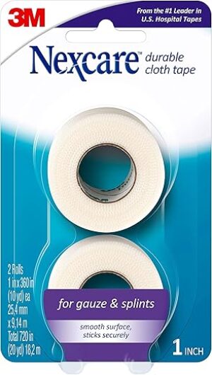Nexcare Durable Cloth Tape, Securely Holds Dressing