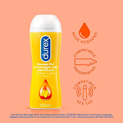 Durex Sensual Massage & Play Gel, 6.76 oz - Image 2